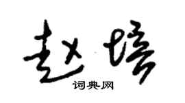 朱锡荣赵培草书个性签名怎么写