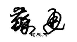朱锡荣苏通草书个性签名怎么写