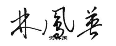 骆恒光林凤英草书个性签名怎么写