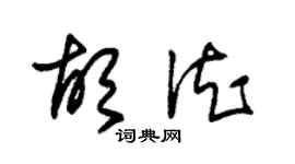 朱锡荣胡德草书个性签名怎么写