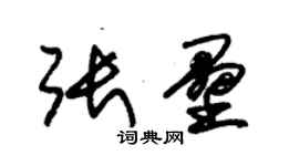 朱锡荣张垒草书个性签名怎么写