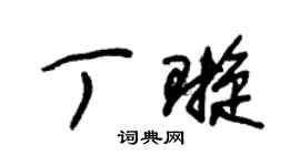 朱锡荣丁璇草书个性签名怎么写