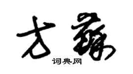 朱锡荣方苏草书个性签名怎么写