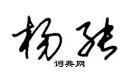 朱锡荣杨能草书个性签名怎么写