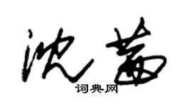 朱锡荣沈茜草书个性签名怎么写