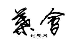 朱锡荣叶会草书个性签名怎么写