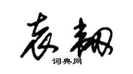 朱锡荣袁韧草书个性签名怎么写