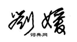 朱锡荣刘媛草书个性签名怎么写