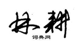朱锡荣林耕草书个性签名怎么写