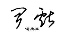 朱锡荣闻献草书个性签名怎么写