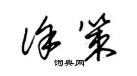 朱锡荣徐策草书个性签名怎么写
