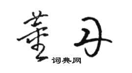 骆恒光董丹草书个性签名怎么写