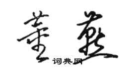 骆恒光董燕草书个性签名怎么写