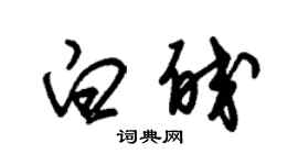 朱锡荣白皎草书个性签名怎么写