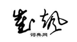 朱锡荣崔飒草书个性签名怎么写