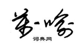 朱锡荣万喻草书个性签名怎么写