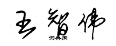 朱锡荣王智伟草书个性签名怎么写