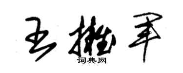 朱锡荣王拥军草书个性签名怎么写