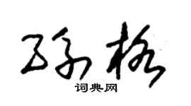 朱锡荣孙格草书个性签名怎么写