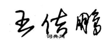 朱锡荣王佶鹏草书个性签名怎么写