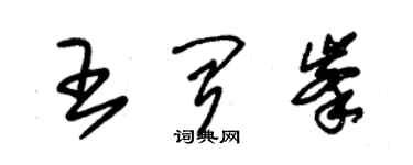 朱锡荣王闻峰草书个性签名怎么写