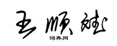 朱锡荣王顺斌草书个性签名怎么写