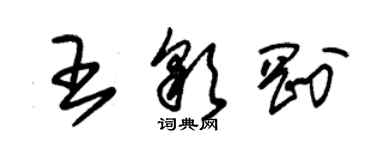 朱锡荣王彩刚草书个性签名怎么写