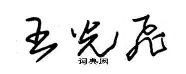 朱锡荣王光飞草书个性签名怎么写