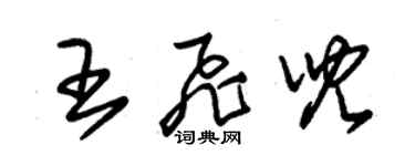 朱锡荣王飞儿草书个性签名怎么写