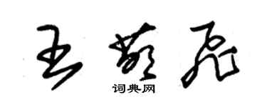 朱锡荣王萌飞草书个性签名怎么写
