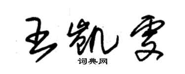 朱锡荣王凯雯草书个性签名怎么写