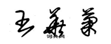 朱锡荣王华菊草书个性签名怎么写