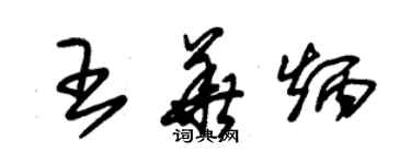朱锡荣王华炳草书个性签名怎么写