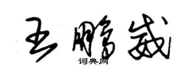 朱锡荣王鹏威草书个性签名怎么写