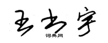 朱锡荣王书宇草书个性签名怎么写