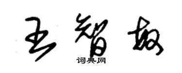 朱锡荣王智敏草书个性签名怎么写