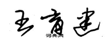 朱锡荣王育建草书个性签名怎么写