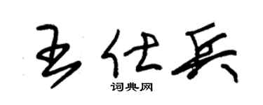 朱锡荣王仕兵草书个性签名怎么写