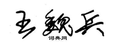 朱锡荣王魏兵草书个性签名怎么写