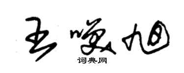 朱锡荣王笑旭草书个性签名怎么写
