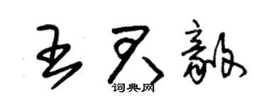 朱锡荣王君毅草书个性签名怎么写