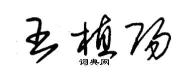 朱锡荣王植阳草书个性签名怎么写