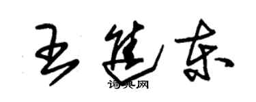 朱锡荣王进东草书个性签名怎么写