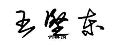 朱锡荣王坚东草书个性签名怎么写