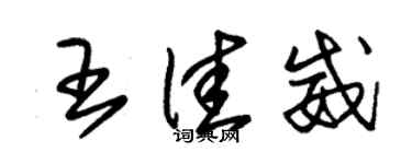 朱锡荣王佳威草书个性签名怎么写