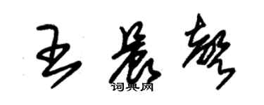 朱锡荣王晨声草书个性签名怎么写