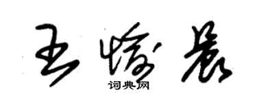 朱锡荣王愉晨草书个性签名怎么写