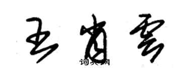 朱锡荣王肖云草书个性签名怎么写