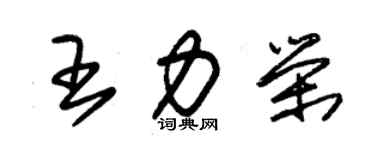 朱锡荣王力荣草书个性签名怎么写