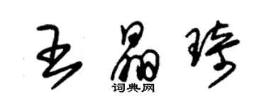 朱锡荣王晶琦草书个性签名怎么写